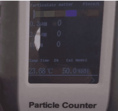 Μέτρηση σωματιδίων στο Clean Room